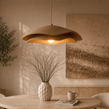 Hanglamp beige carbon betonnen kap - 40 en 50 cm - Flowing