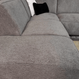Hoekbank Ravi – Chenille Gemêleerd Taupe – Rechts