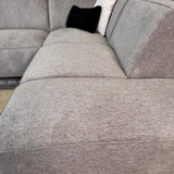Hoekbank Ravi – Chenille Gemêleerd Grijs – Links