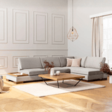 Canapé d'angle droit Tulip Gris Clair