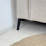 Hoekbank Yara met chaise longue rechts chenille beige