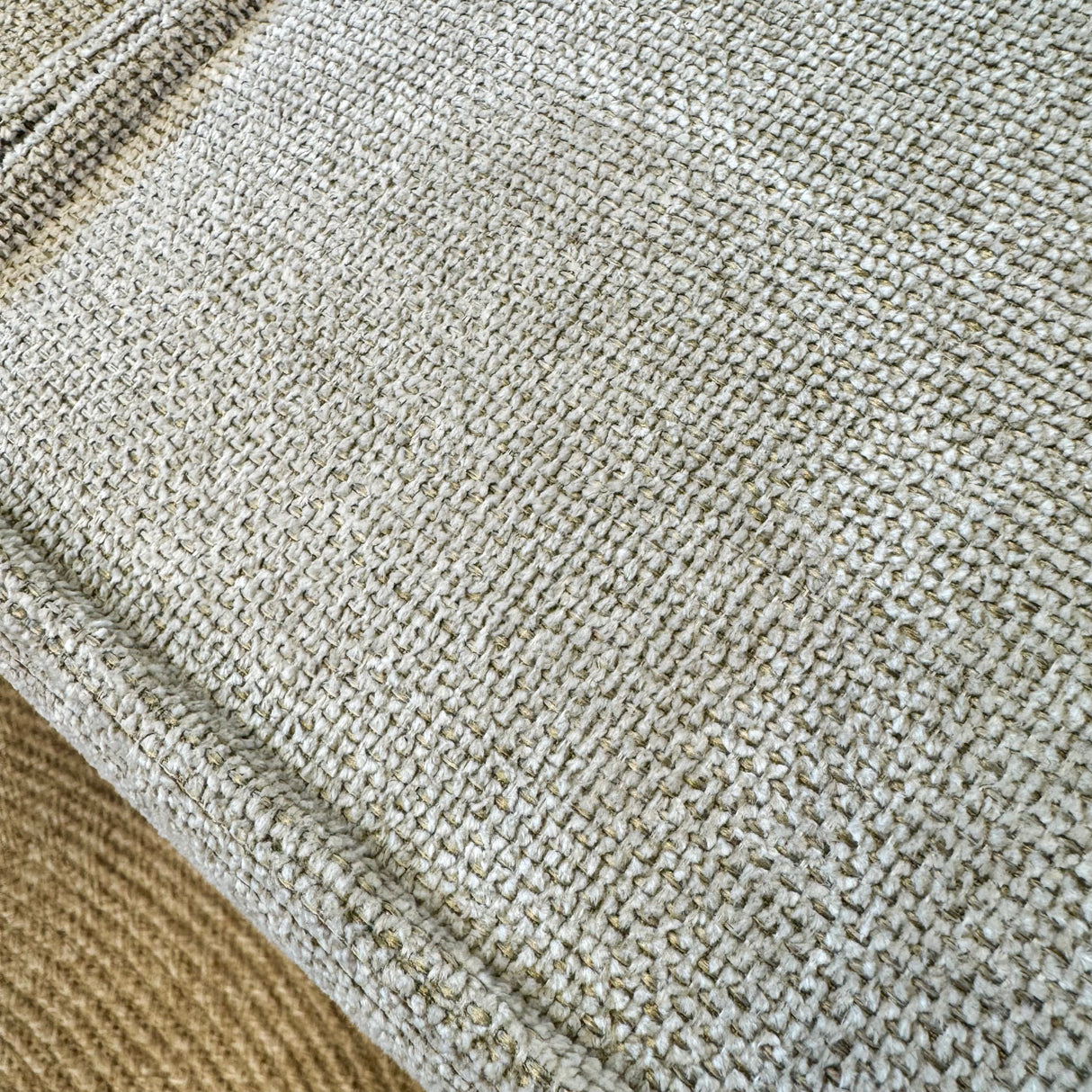 Hoekbank Yara met chaise longue rechts chenille beige