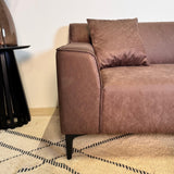 Canapé 3 places Davidson Vert Tissu en Microfibre 