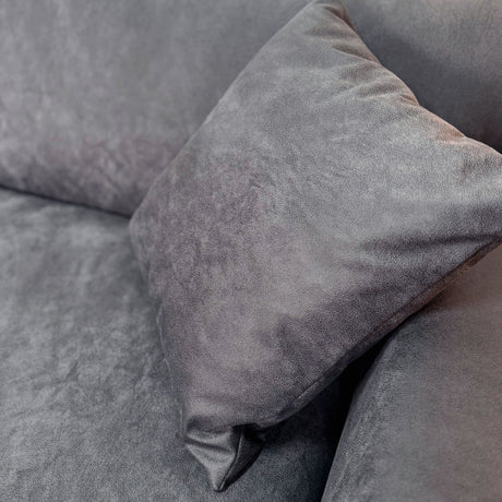 Canapé 2,5 places Davidson Anthracite Tissu Microfibre 