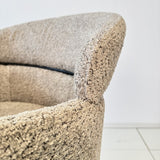 Eetkamerstoel Bouclé Beige - Japandi - ronde vormen - Lola