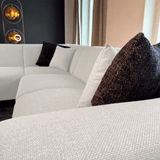Canapé d'angle Moby Gauche Beige - Chaise Longue + 2,5 places 