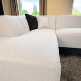 Canapé d'angle Moby Droit Beige - 2,5 places + Chaise Longue 