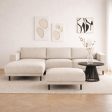 Banken - Hocker beige stof - 73 × 57 × 47 cm - Aniko - Dimehouse