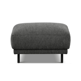 Banken - Hocker antraciet stof - 73 × 57 × 47 cm - Aniko - Dimehouse