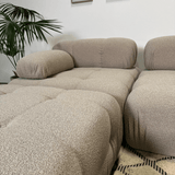 Banque modulaire 3 places avec hocker doblo beige