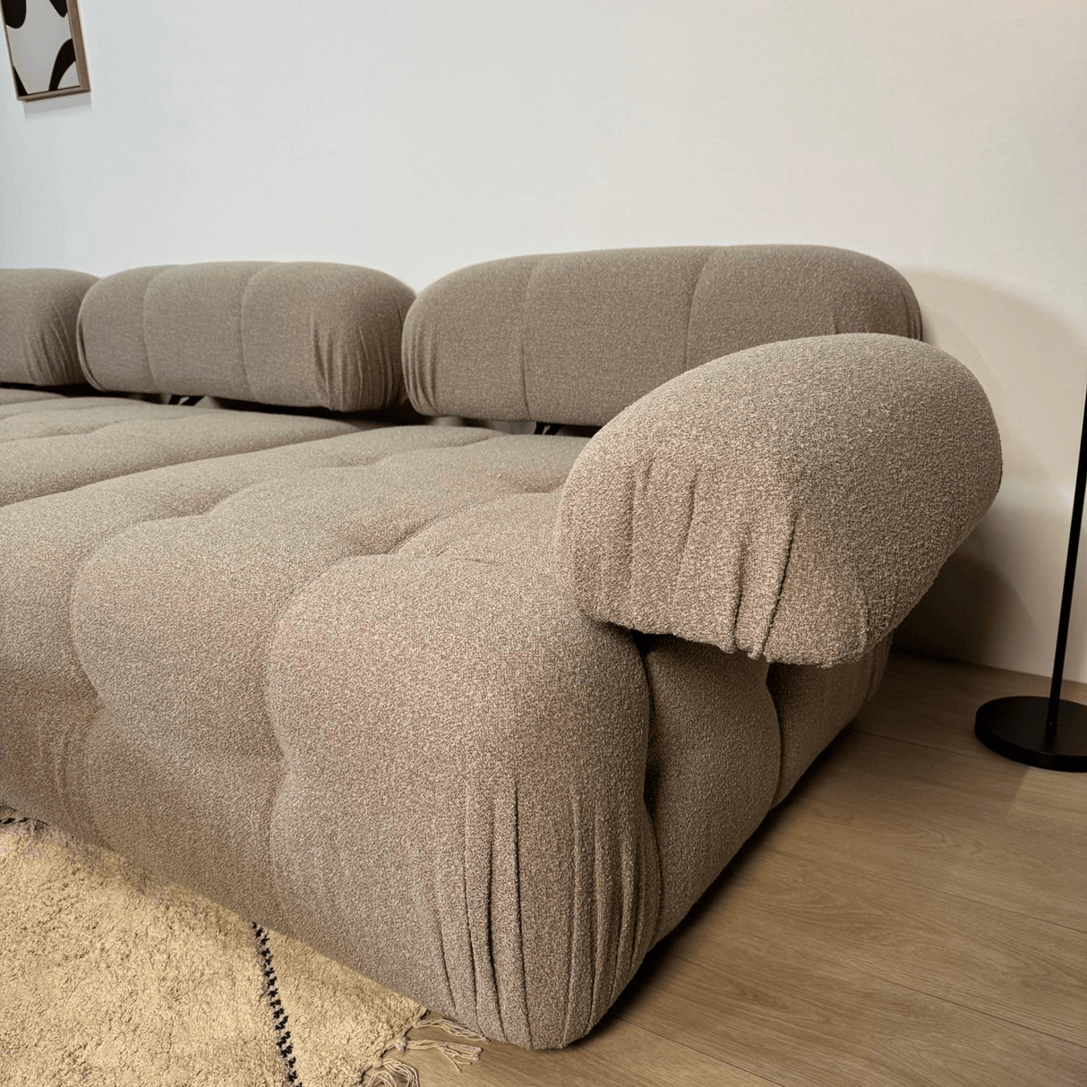 Banque modulaire 3 places avec hocker doblo beige