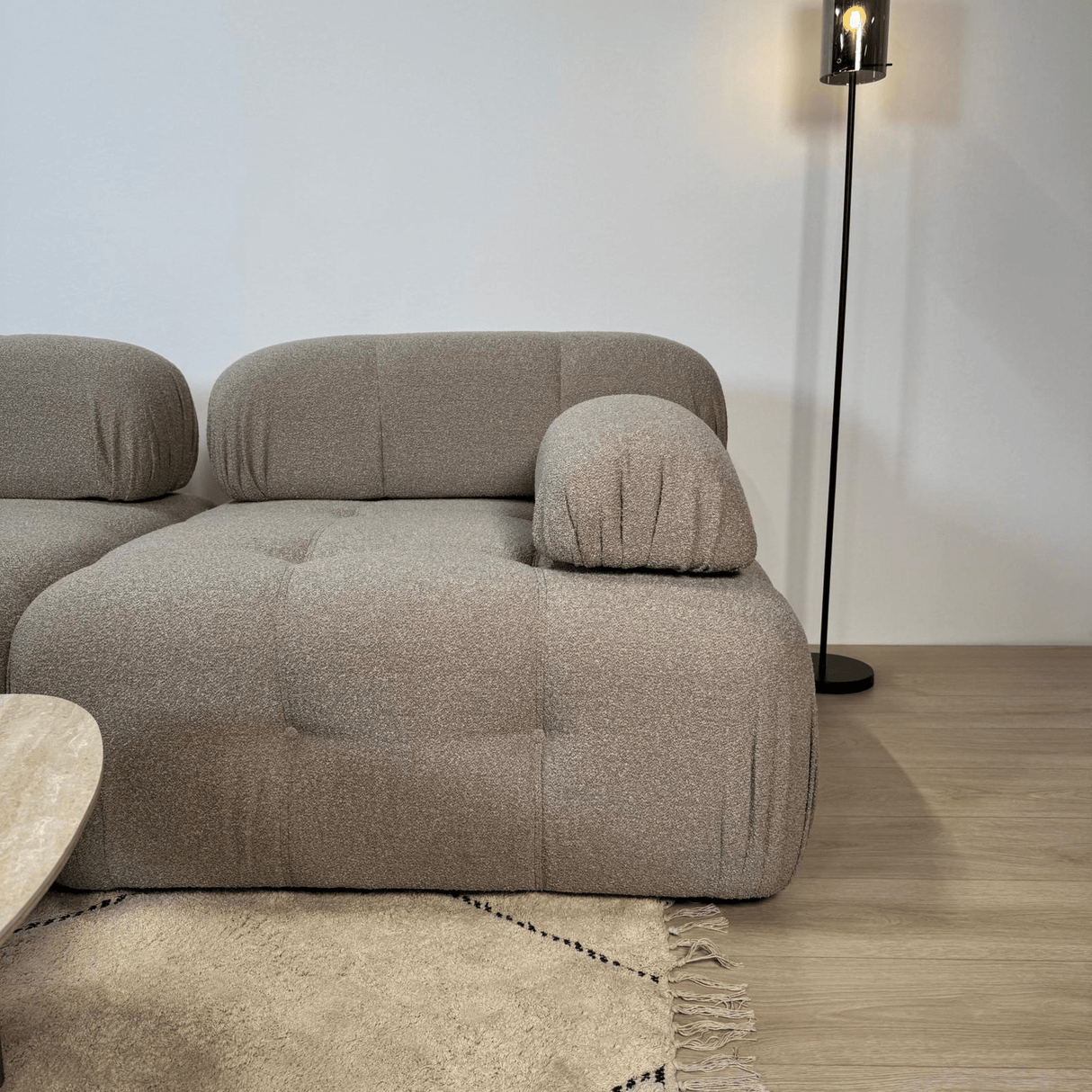 Banque modulaire 3 places avec hocker doblo beige