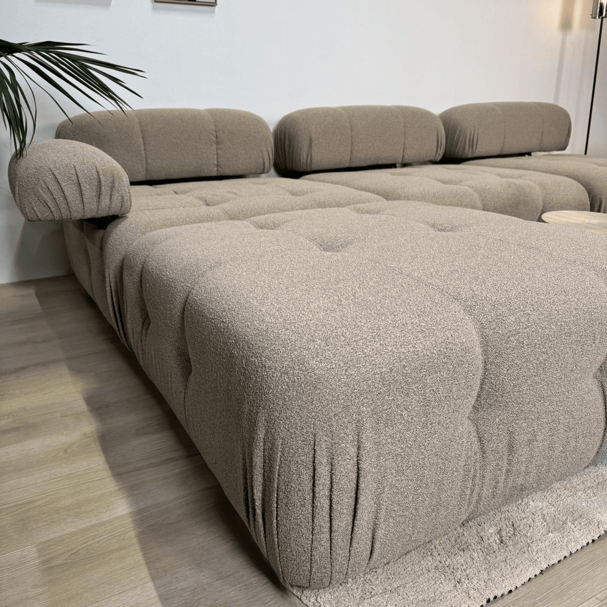 Banque modulaire 3 places avec hocker doblo beige