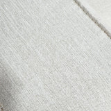 Canapé d'angle modulaire en tissu lin beige écru avec ottoman amovible - Fora 