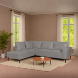 Canapé d'angle Yara avec chaise longue gauche Chenille Gray