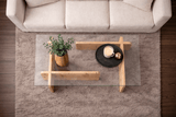 Salontafels - Salontafel Atlantisch Dennenhout Melamine Glas Opal 105x65x30 cm - Dimehouse