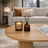 Table basse Sable Chêne Mélamine 119x60x40 cm 