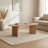 Table basse Sapphire Oak Melamine 119x60x40 cm Sable 