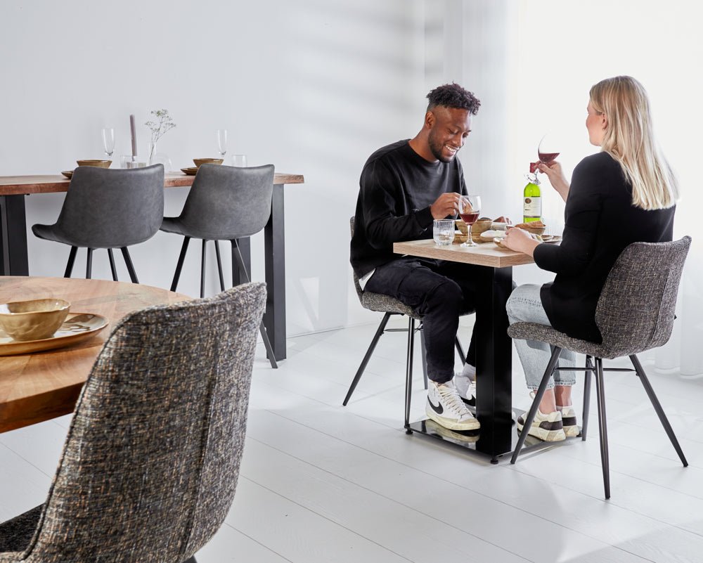 Table du bistrot Robin Square Melamine Robson Oak