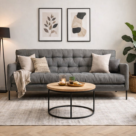 Canapé lit 3 places Renge Gris Clair