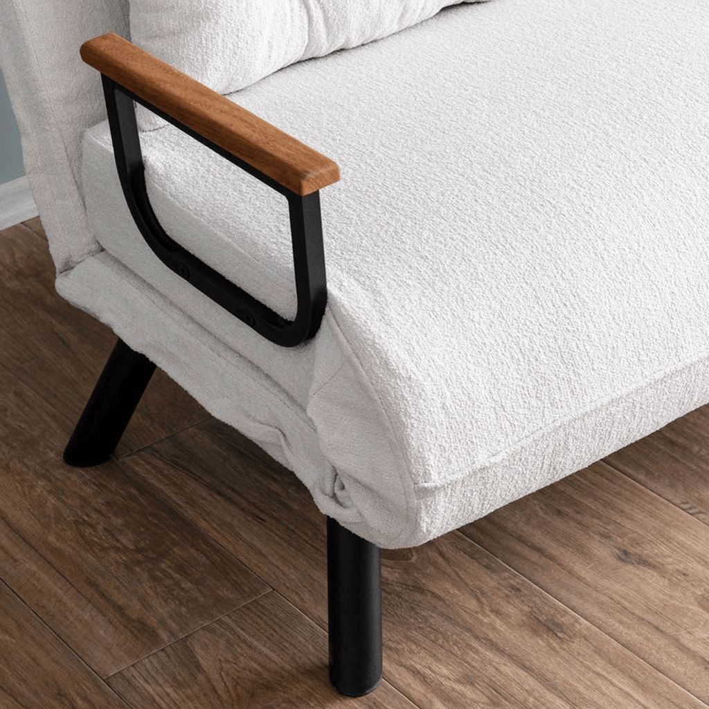 Slaapbank Ivoor Bouclé 2-zits - Sando