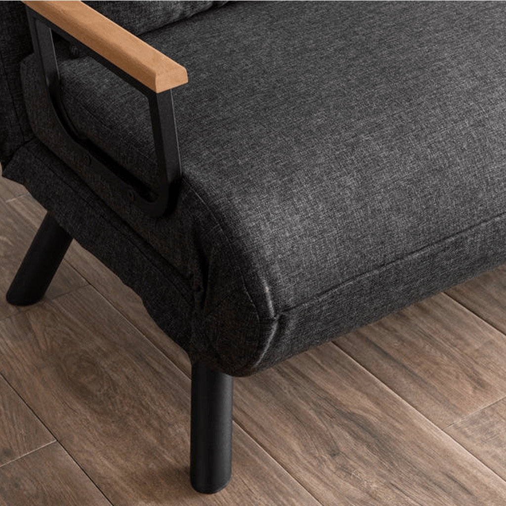 Banken - Slaapbank antraciet stof 2 - zits - Sando - Dimehouse
