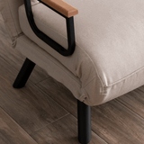 Banken - Slaapbank beige linnen stof 2 persoons - Sando - Dimehouse