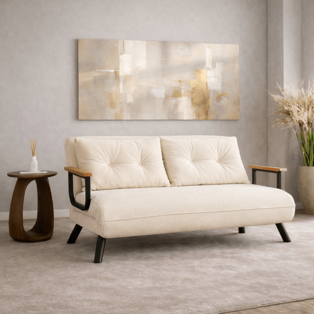 Canapé-lit 2 places Sando Crème