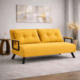 Canapé lit 2 places Sando Moutarde