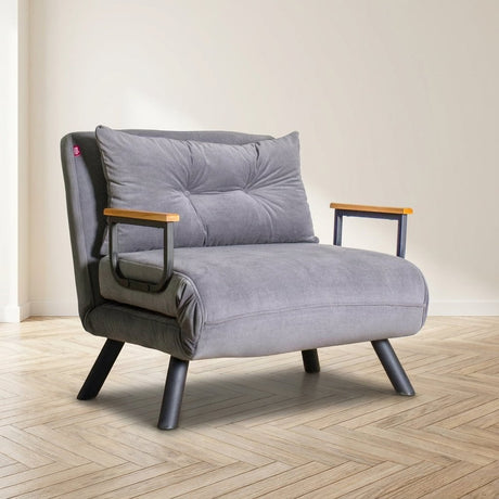 Slaapfauteuil Sando Stof Grijs sfeerfoto in modern interieur
