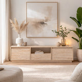 Meuble TV Beige en Mélamine Flare 42x160x29,5 cm 