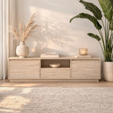 Meuble TV Beige en Mélamine Flare 42x160x29,5 cm 
