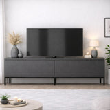 Meubles de télévision Lord Anthracite Black Mélamine 180x47x30 cm