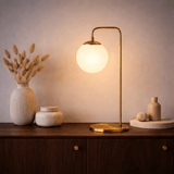 Tafellamp Bronskleurig Glas Brim