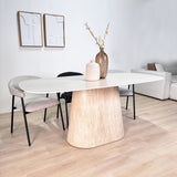 Chaise de salle à manger Set de 4 Bouclés Beige Lisa - Cadre Noir 