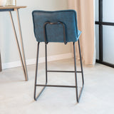 Jelle Tabouret De Bar Industriel Turquoise