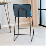 Jelle Tabouret De Bar Industriel Turquoise