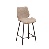 Beau Tabouret De Bar Industriel Chenille Beige