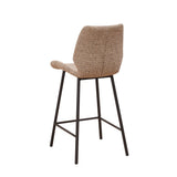 Beau Tabouret De Bar Industriel Chenille Beige