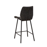 Beau Tabouret De Bar Industriel Chenille Noir