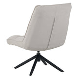 Fauteuil pivotant Yuki bouclé beige