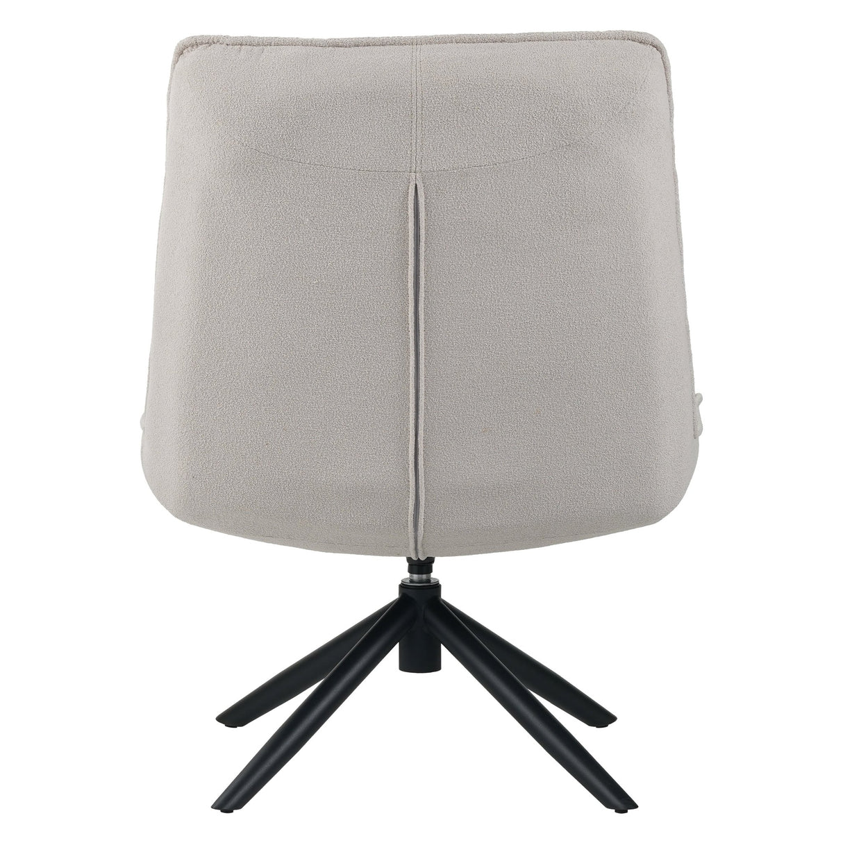 Fauteuil pivotant Yuki bouclé beige