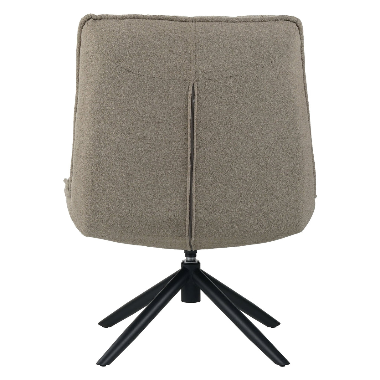 Fauteuil pivotant Yuki bouclé taupe