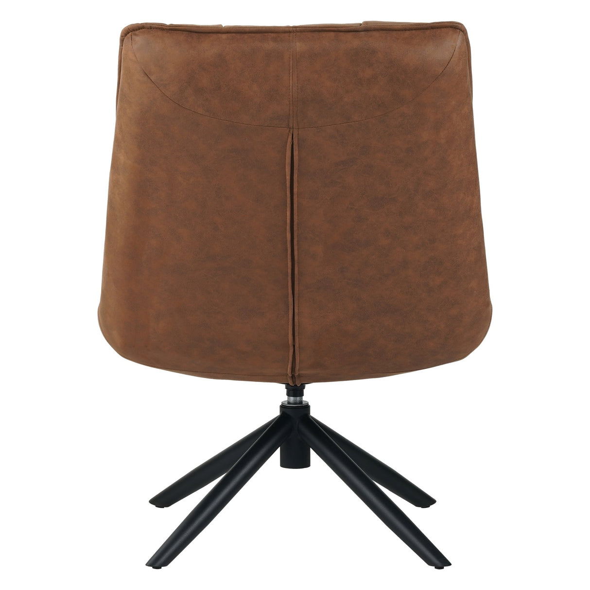 Fauteuil pivotant Yuki eco leather cognac