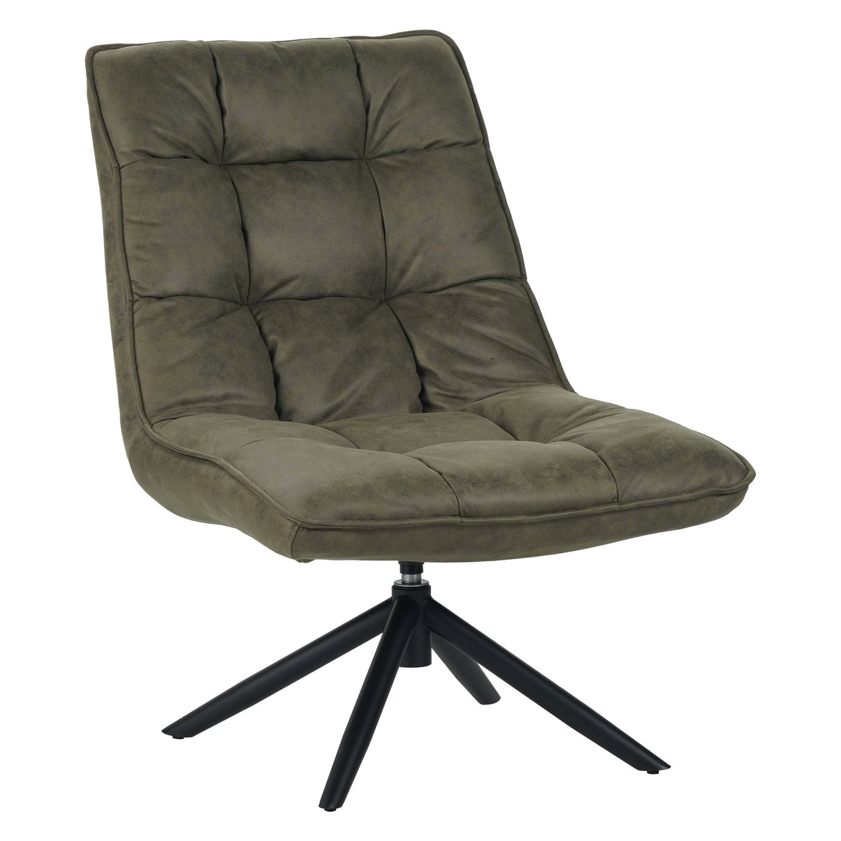 Fauteuil pivotant Yuki eco leather green