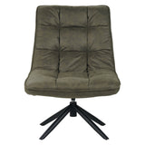 Fauteuil pivotant Yuki eco leather green