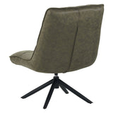 Fauteuil pivotant Yuki eco leather green