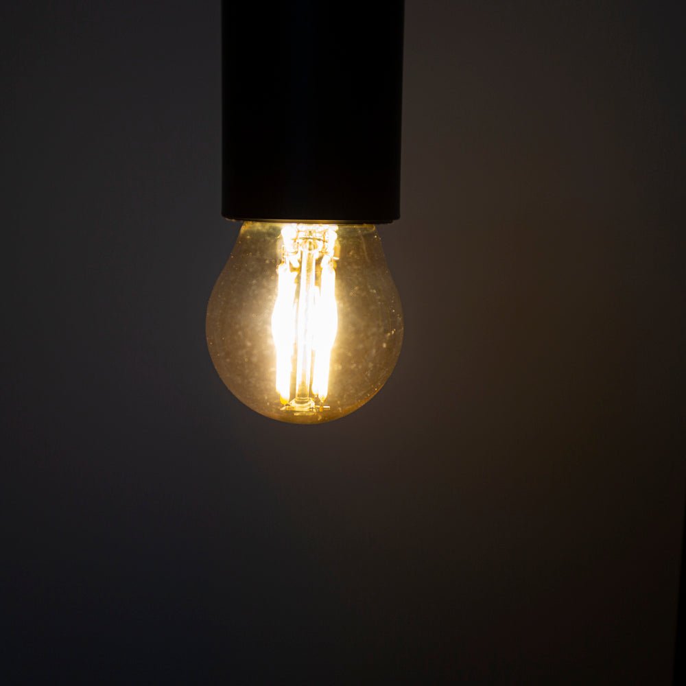 Source lumineuse LED Boule à filament Ø4,5 ambre