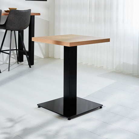 Table du bistrot Robin Square Mélamine Rustic Oak