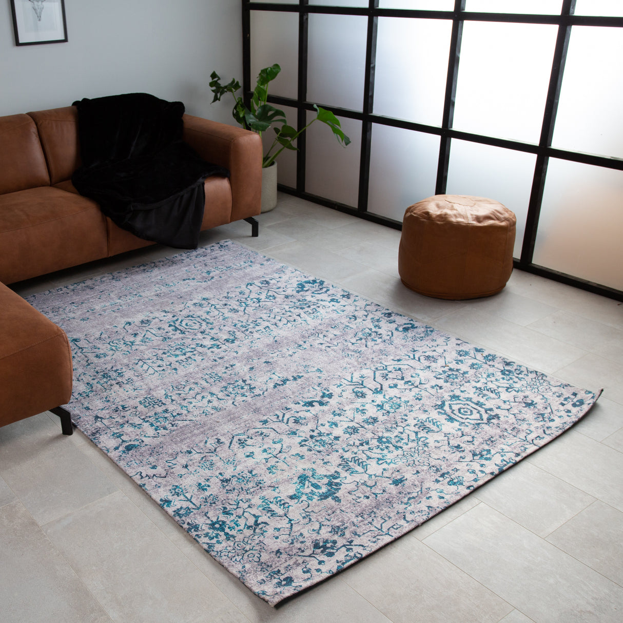 Tapis Bleu Blanc Dylan 160x230 cm